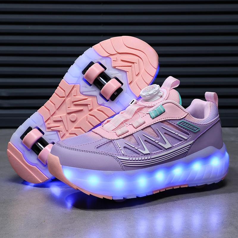 Chaussures de sport de plein air à la mode 2026, chaussures de patins à roulettes, baskets pour enfa