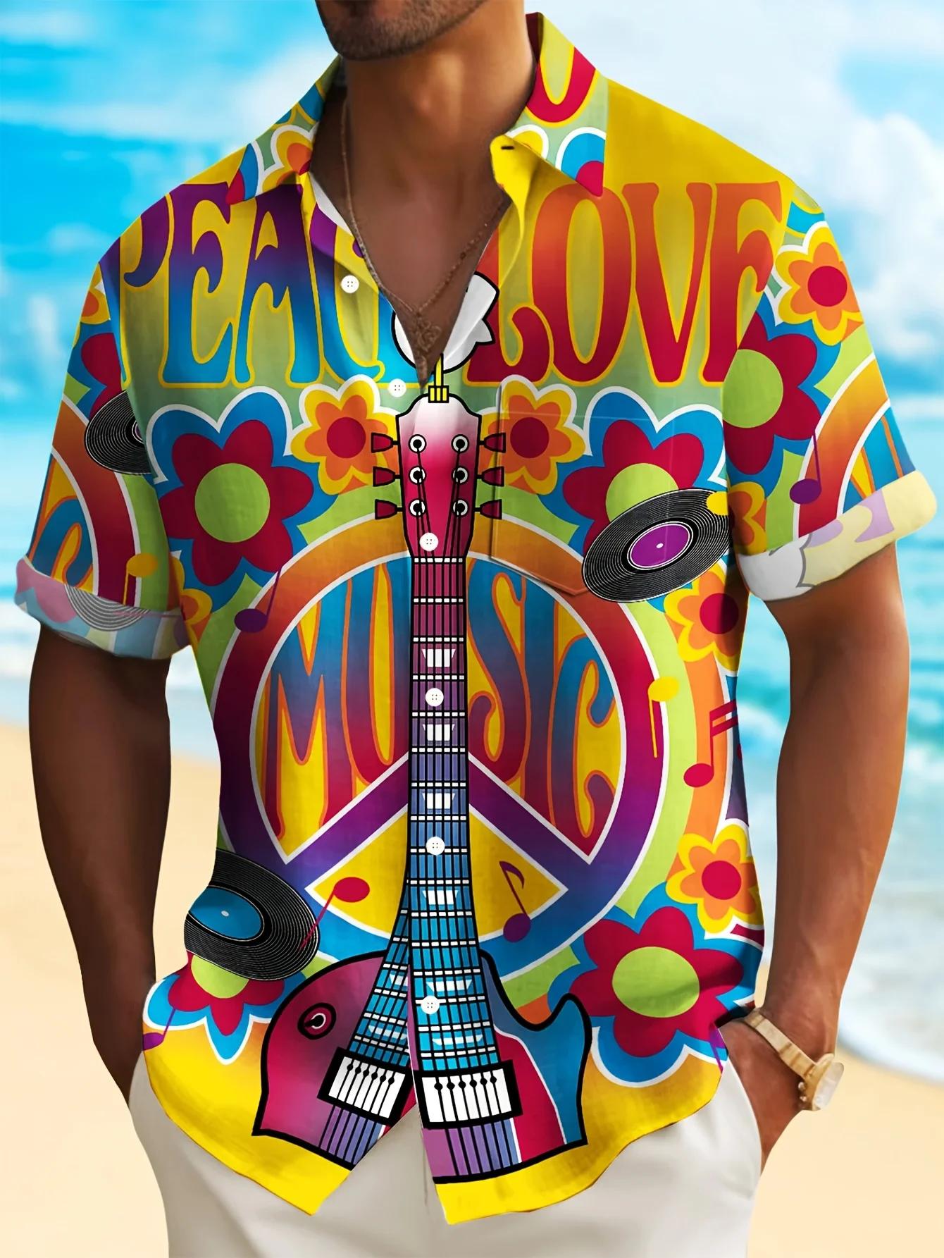 Ropa de hombreNew impression 3D hommes hawaïen à manches courtes chemise volant cochon imprimé haut 
