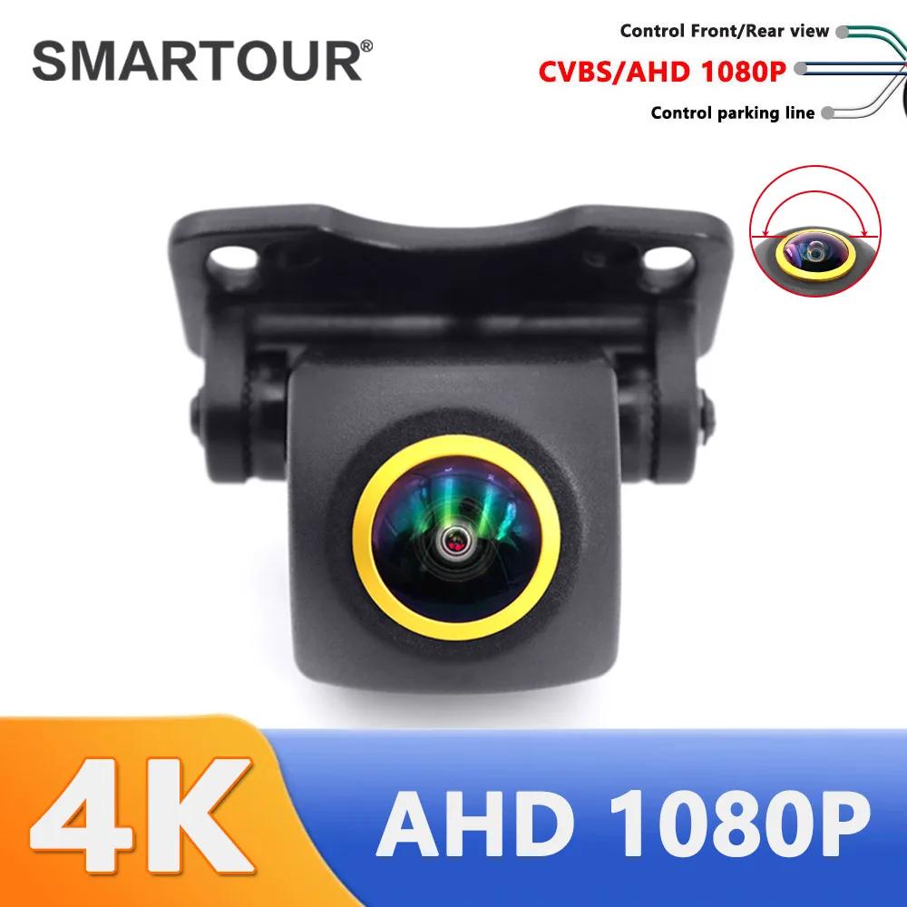 Smartour 180 degrés 1080p grand Angle HD caméra de recul automatique caméra de recul de voiture Visi