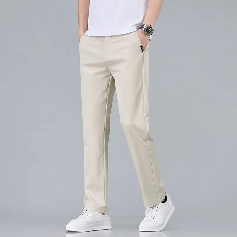 2025 nouveaux hommes classique couleur unie été 3 couleurs pantalons décontractés affaires mode Stre