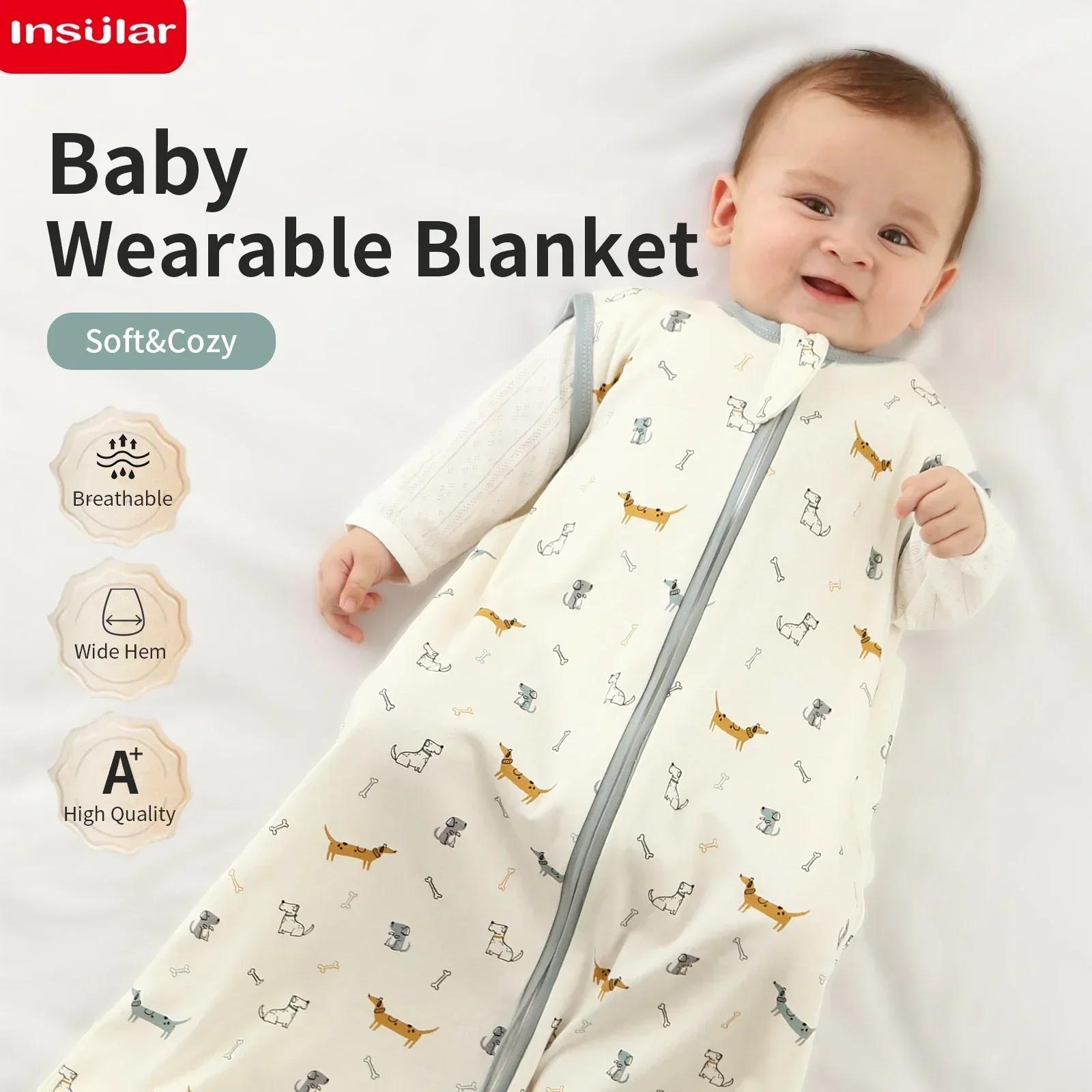 Sac de couchage pour bébé, nouveau-né, Anti-choc, pyjama pour bébé, léger, fermeture éclair, costume