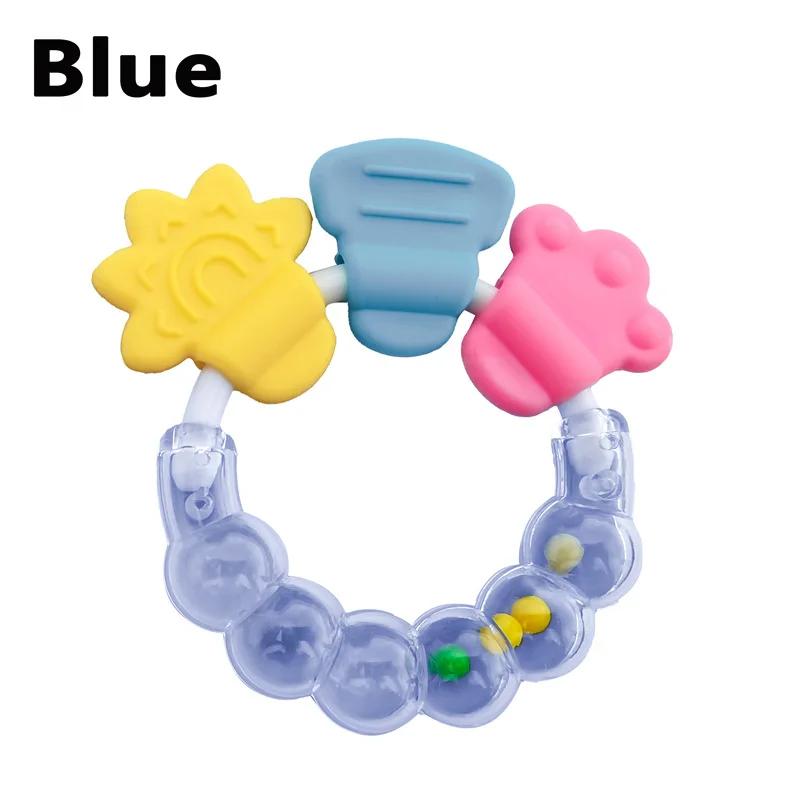 TeWindsor-Hochet de dentition en caoutchouc souple pour bébé, jouets en silicone de qualité alimenta