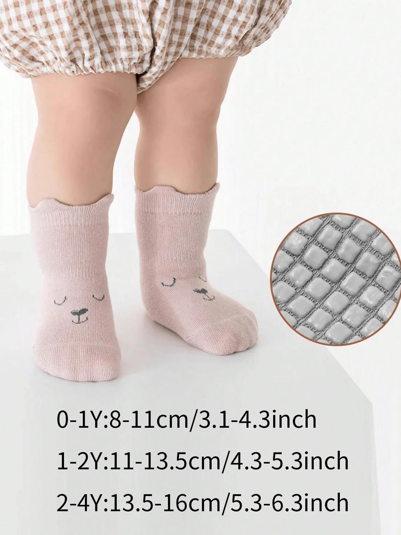 5 paires de chaussettes de sol pour bébé, toutes saisons, antidérapantes, pour enfants en bas âge, f