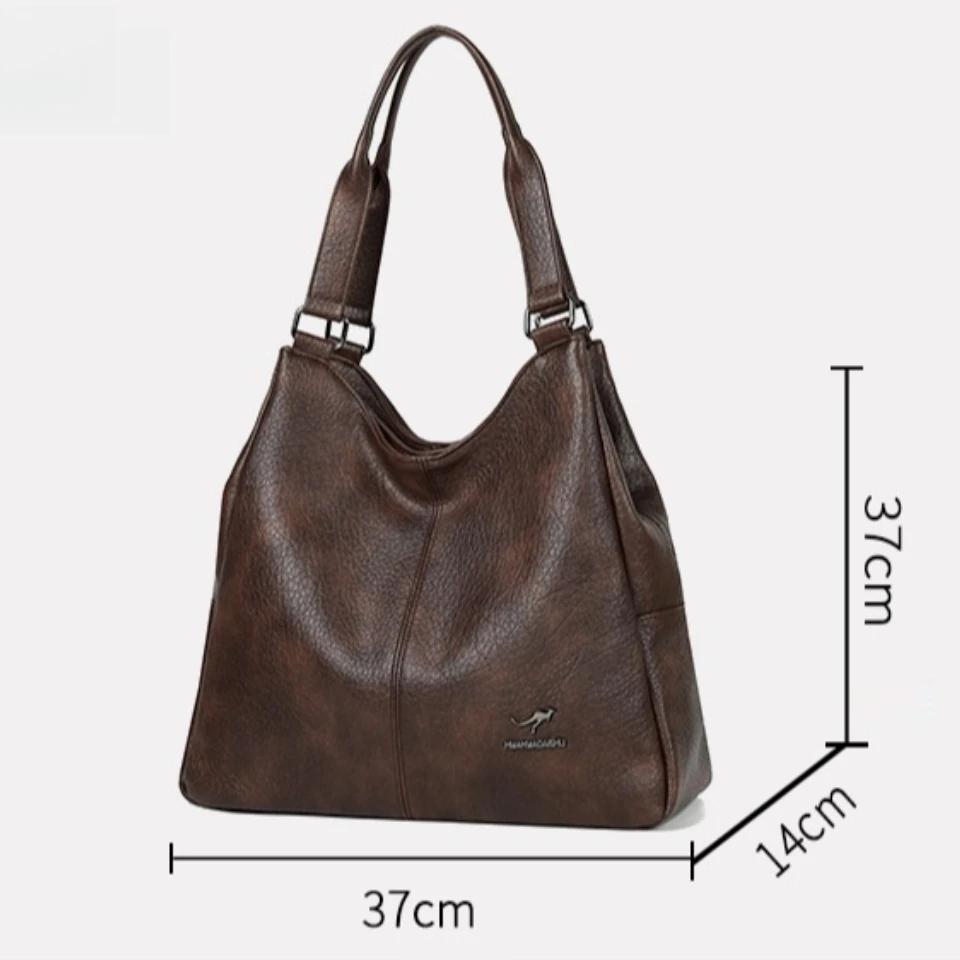 Sac fourre-tout de luxe à trois couches en cuir véritable pour femme, sac à main de créateur de qual