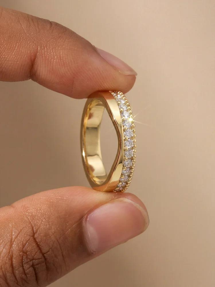 Bague minimaliste en argent Sterling 925 pour femmes, bague en Zircon avec sourire, fête d'anniversa