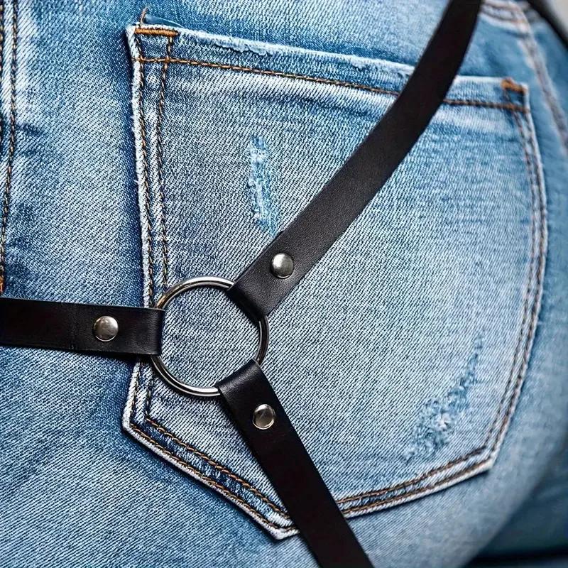 Ceinture et jarretière ajustables en cuir PU pour femme, accessoires de mode pour la taille et les h
