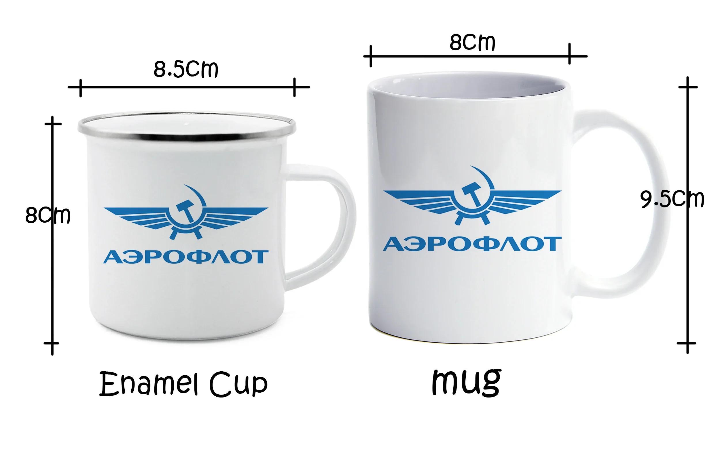 Aeroflot Russian Airlines tasse à café tasse en émail tasse thé lait bière tasse drôle Unique cadeau