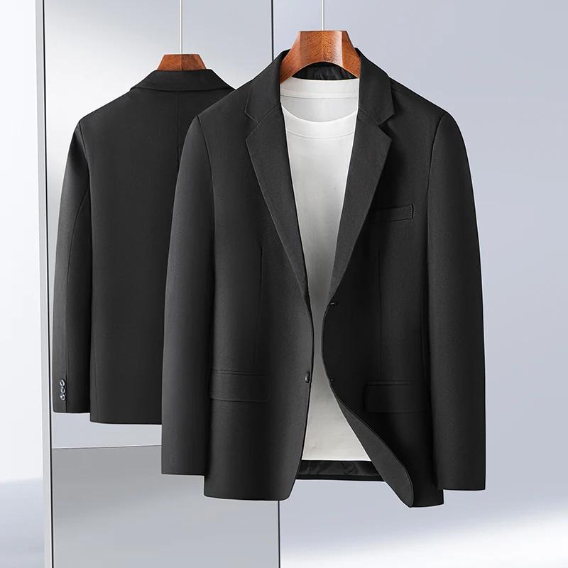 Blazer simple et élégant pour homme, modèle 2026, pour costume d'affaires, pour homme d'âge mûr, inf