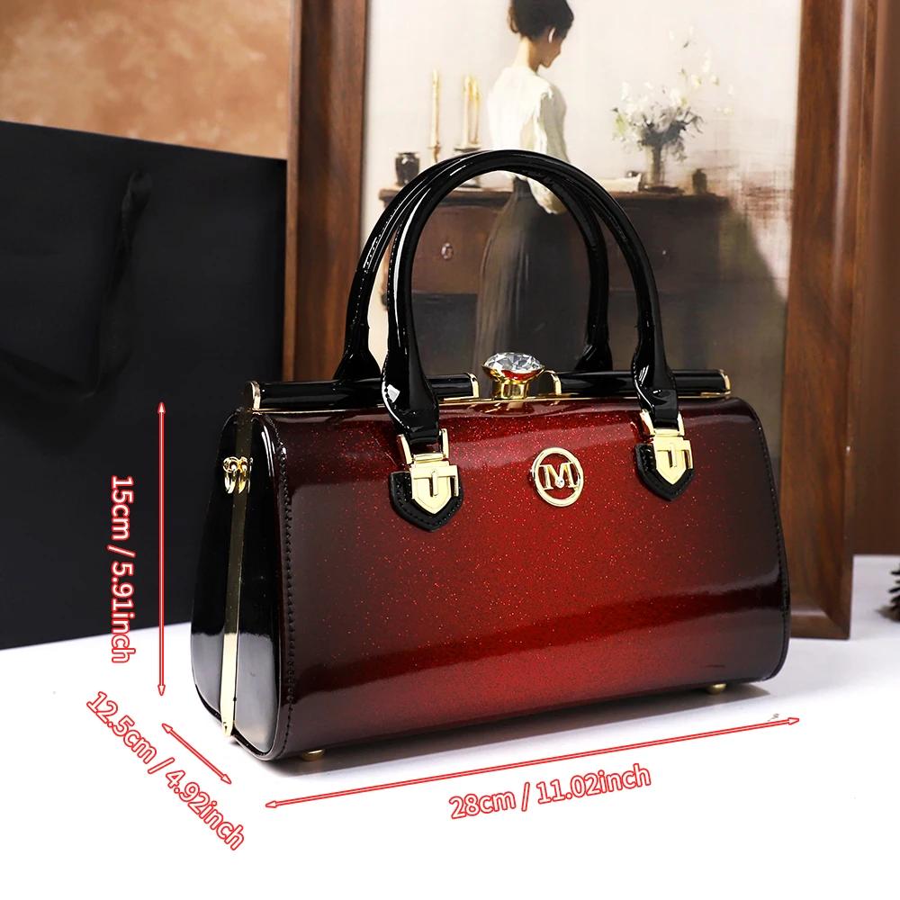 2025 Nouvelle taie d'oreiller, sac pour femme, épaule à main, diamant d'eau, dame d'âge moyen, sac p