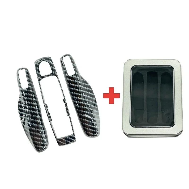 Étui pour clé télécommande intelligente de voiture, 3 pièces, coque pour Porsche Panamera Spyder Car