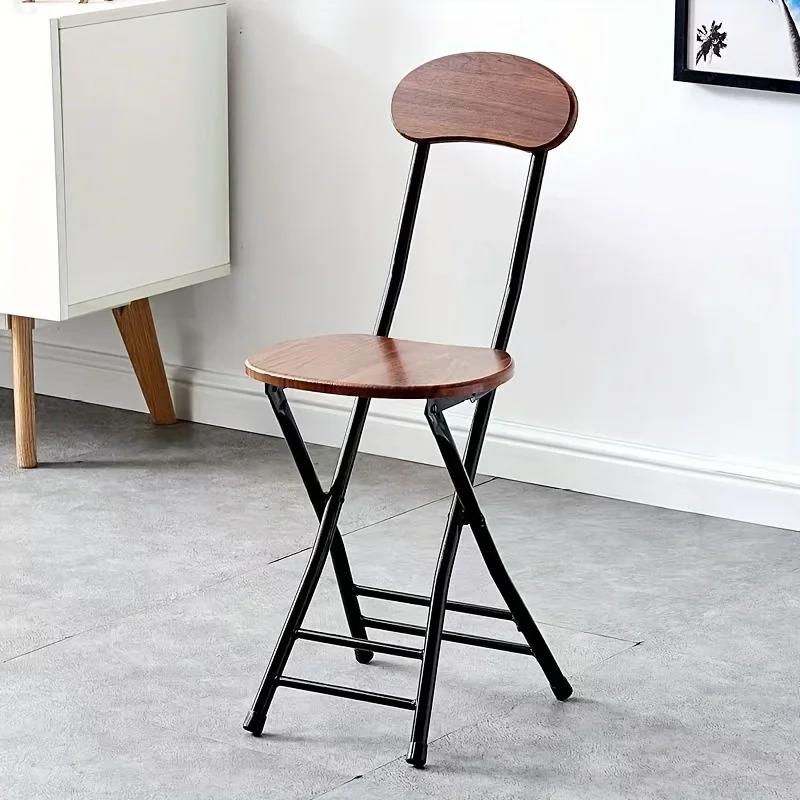 Chaise pliante de Style classique avec siège ovale, Portable, aucun assemblage nécessaire, cadre mét