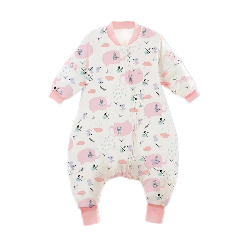 Sac de couchage bébé filles hiver chaud avec pieds - Vêtement nuit croissance 1-4 ans couverture enfant