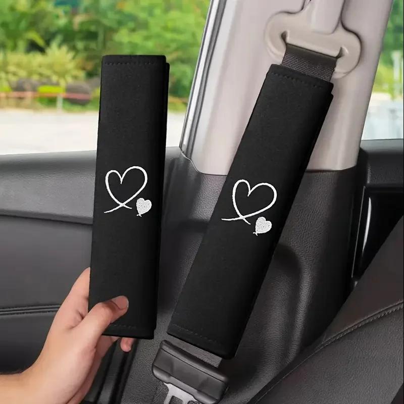 Love Housse de ceinture de sécurité pour voiture – Protecteur d'épaule doux et confortable, améliore
