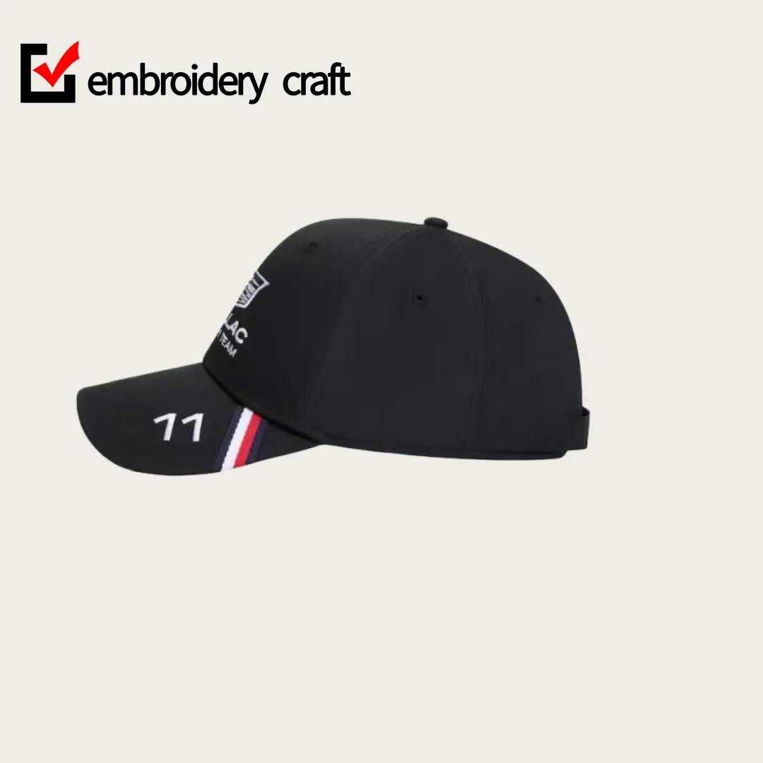Casquette de baseball brodée de l'équipe Cadillac F1 de Formule 1, casquette de fan, casquette de sp