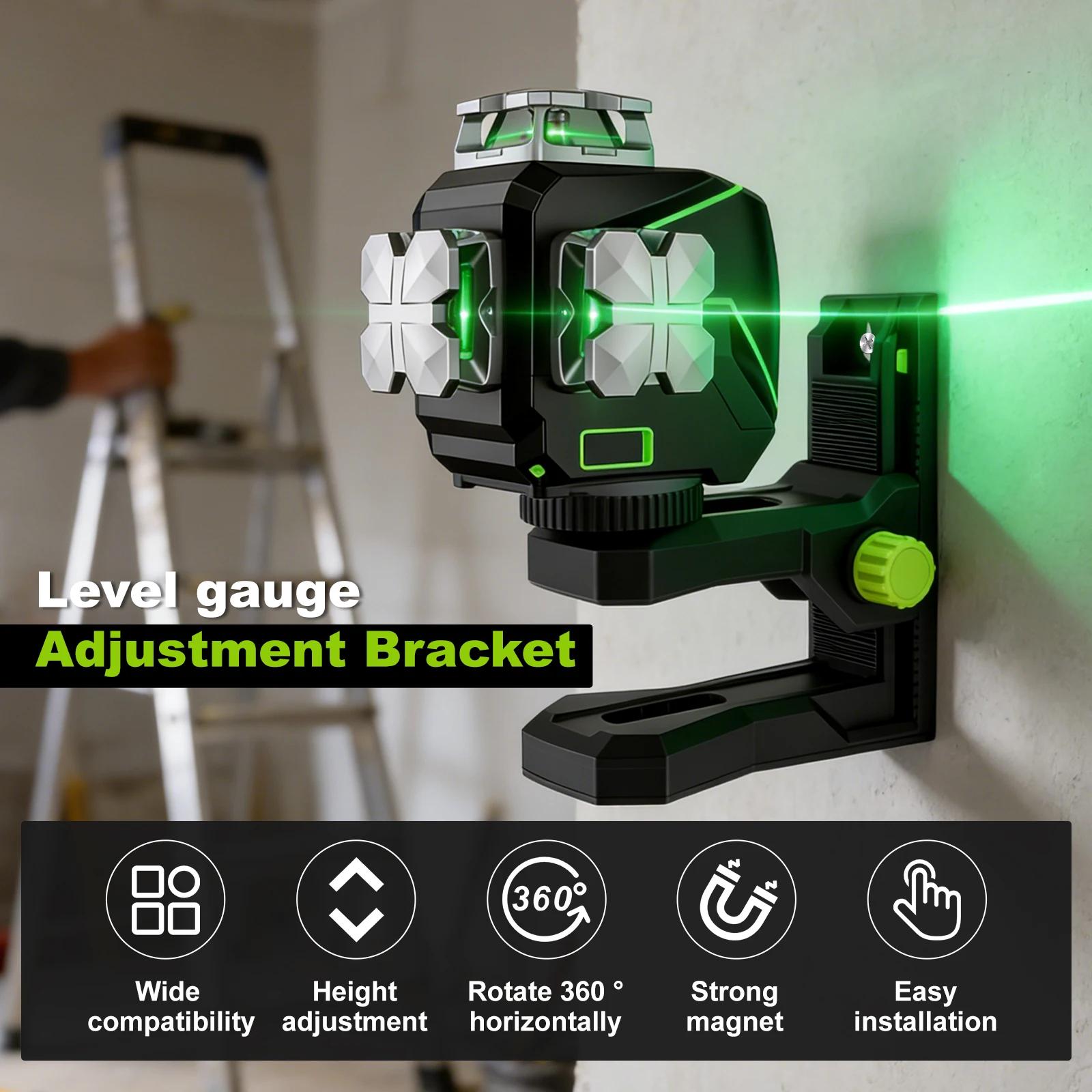 Support magnétique en forme de L pour niveau laser, trépied pour niveau laser avec filetage 1/4''-20