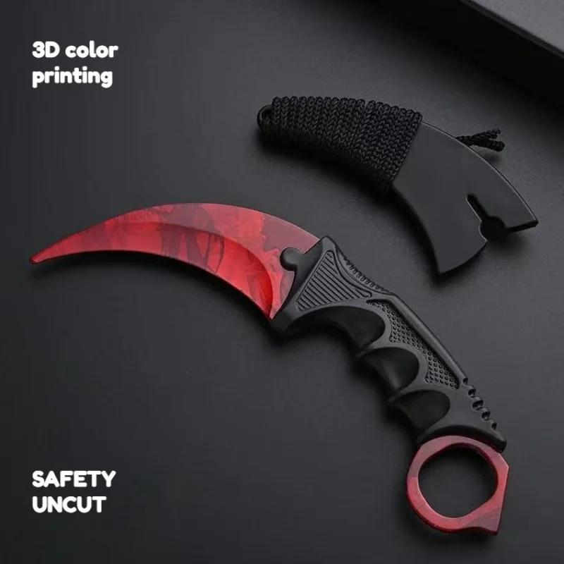 Couteaux à griffes en alliage de 18,8 cm, 4 styles, modèle Karambit Doppler Seiko, accessoires de je