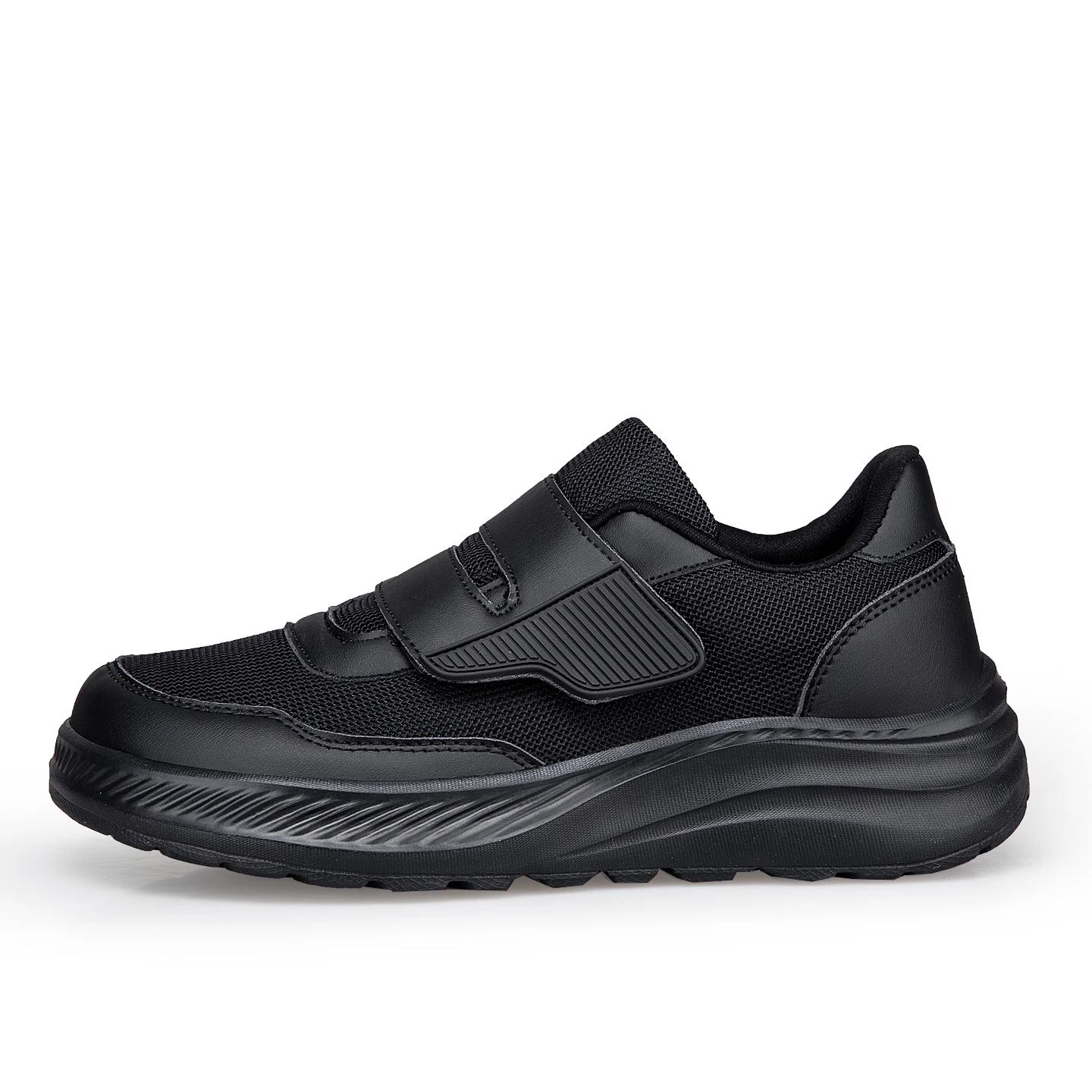 Chaussures ouvertes à large boîte à orteils réglables pour personnes âgées, chaussures pour diabétiq