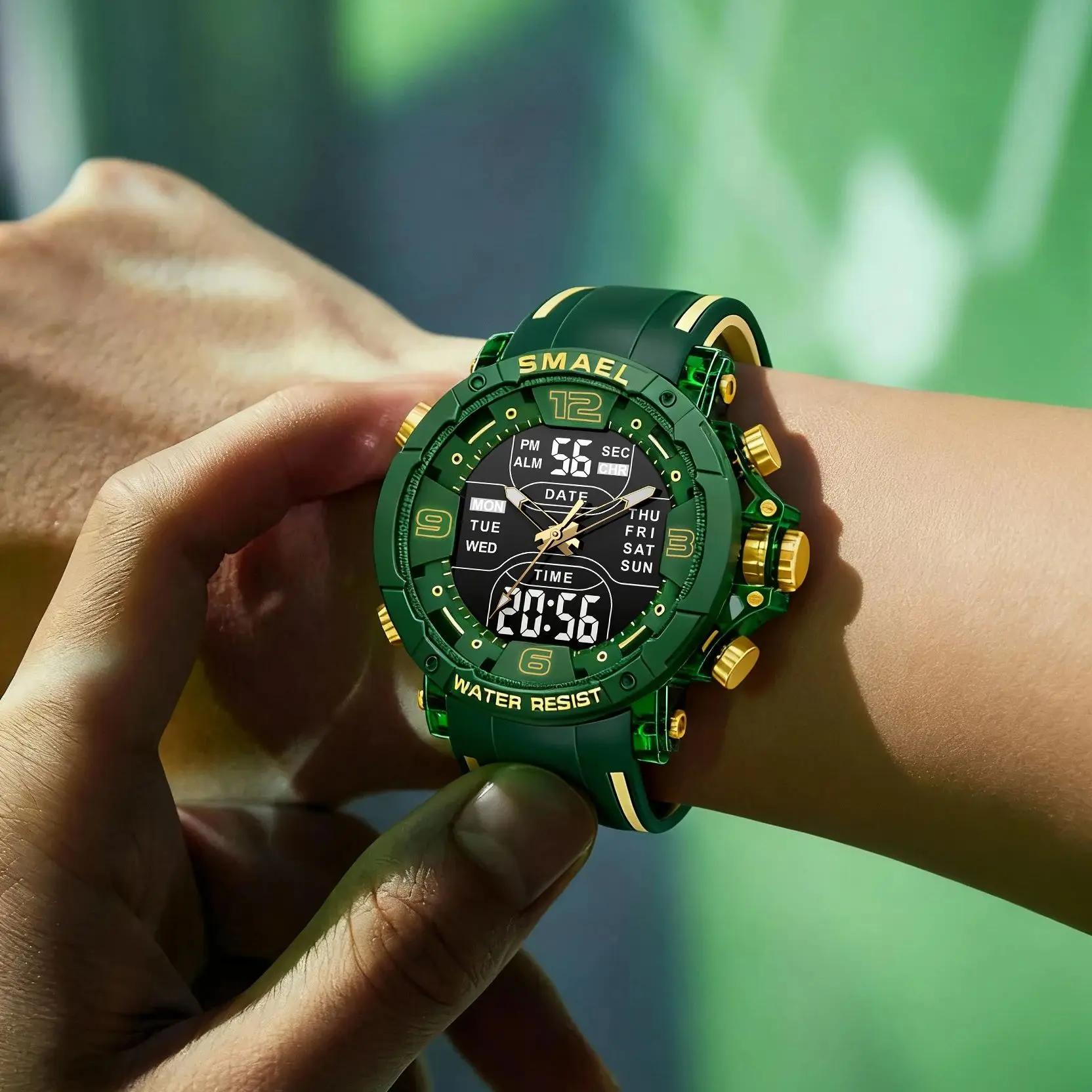 SMAEL marque 8140 étanche livraison directe montre réveil veilleuse jeune mode affaires Quartz Sport