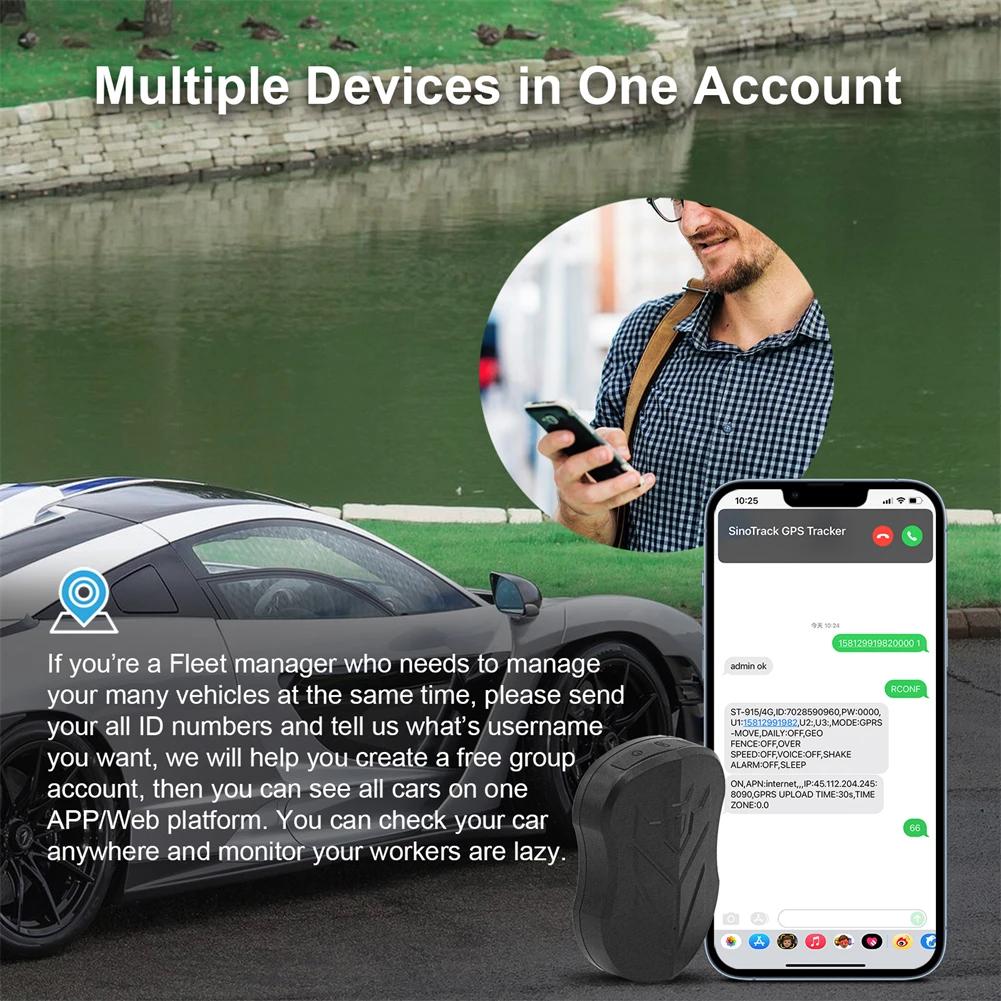 SinoTrack 4G 10000 mAh ST-905/ST-915 traceur GPS étanche localisateur de véhicule aimant batterie lo