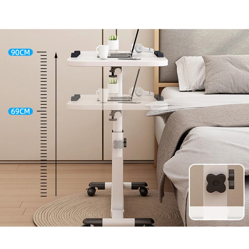 Table de chevet réglable en hauteur au-dessus du lit, Table de chevet d'hôpital avec bureau inclinab
