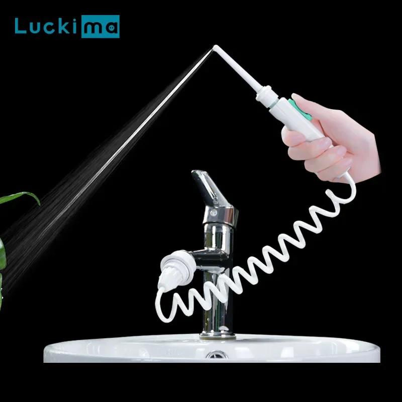 Irrigateur buccal non électrique, nettoyeur de dents sans fil, jet d'eau pour les dents, pression d'
