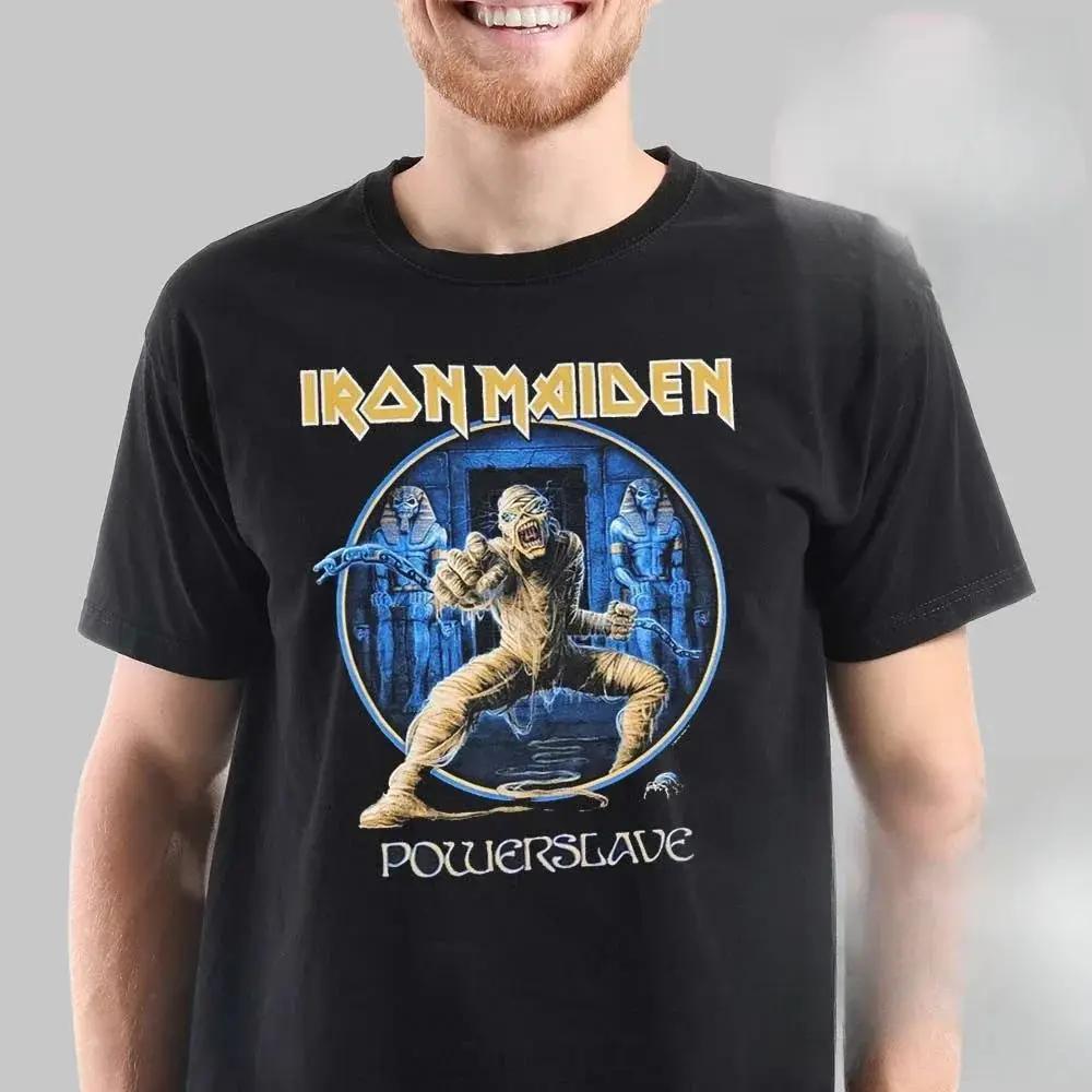 T-shirts de moto à bande de métal lourd pour hommes et femmes à manches courtes haut tendance décont