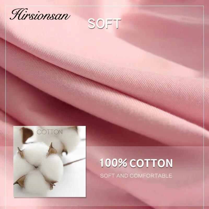 Hirsionsan-Ensemble deux pièces en coton pour femme, t-shirt à manches courtes et pantalon court tai