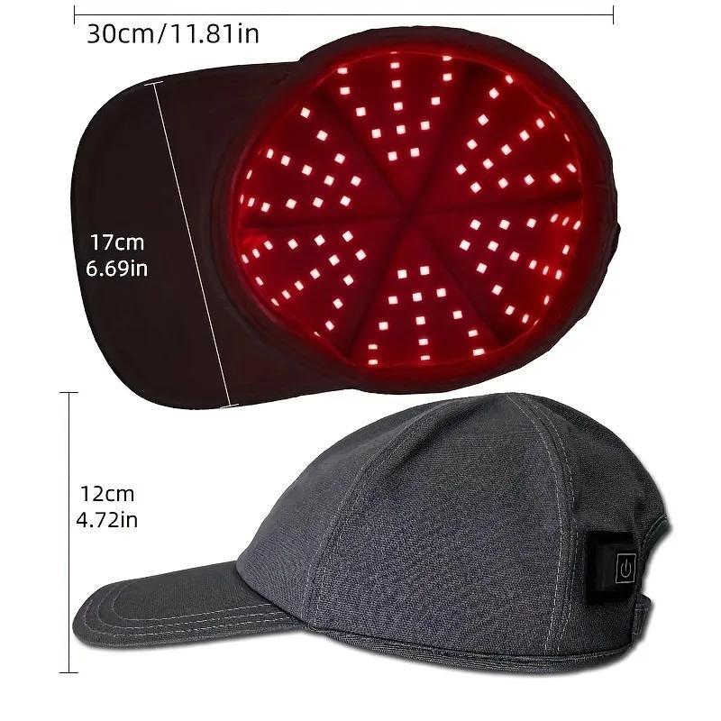 660nm 850nm lumière rouge thérapie capillaire infrarouge capuchon de croissance des cheveux pour la 
