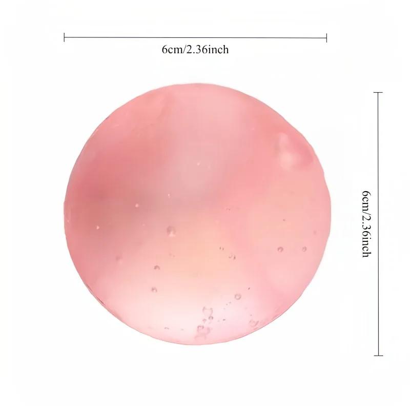 Jouets spongieux en maltose rose Mochi, jouet sensoriel Anti-Stress, doux, simulé, Transparent, joue