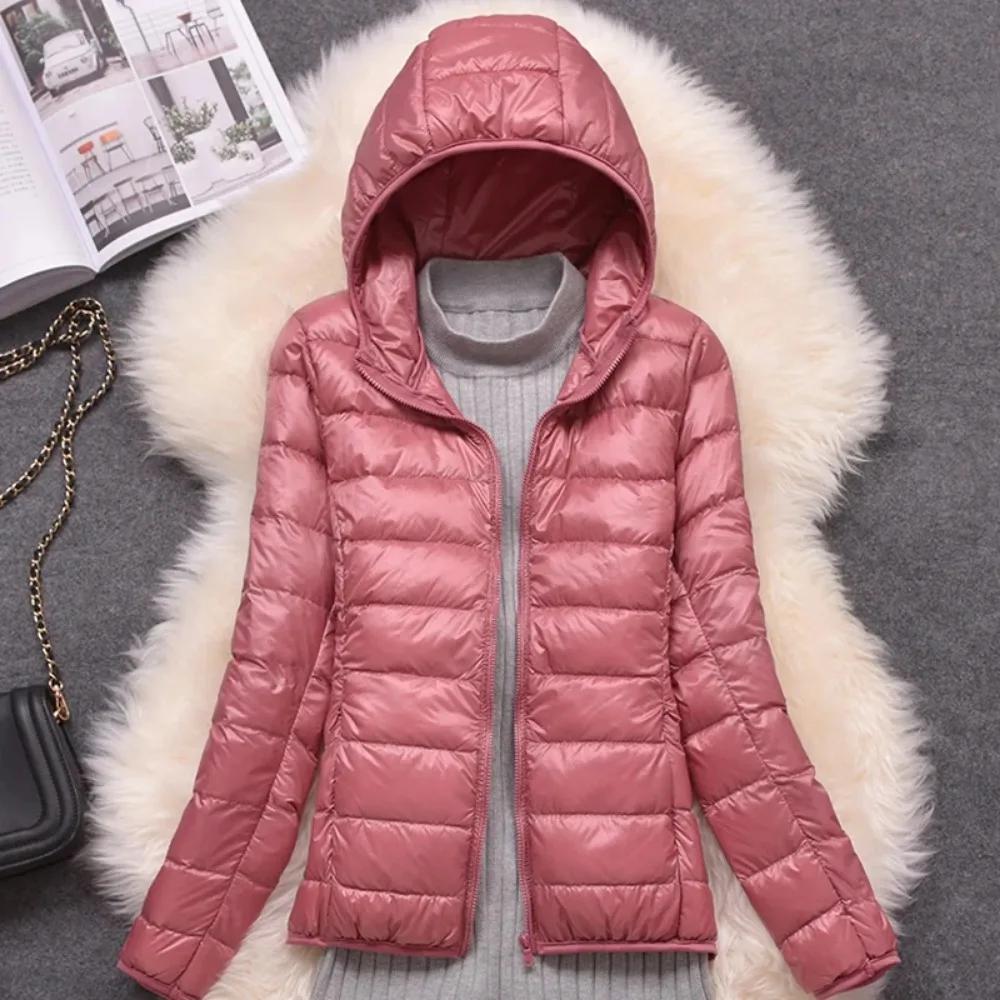 Doudoune Femme Ultra Légère, Capuche Pliable, Doudoune Femme, Manteau NikS6, Hiver, Nouveau, Printem