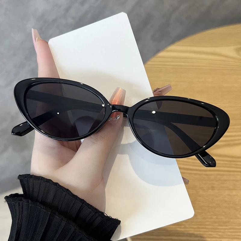 Lunettes de soleil rétro œil de chat pour femmes et hommes, 2 pièces, Design à rivets, Triangle à la
