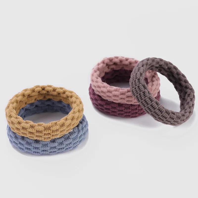 20 pièces femmes filles Simple basique élastique bandes de cheveux cravates Scrunchie support bandes