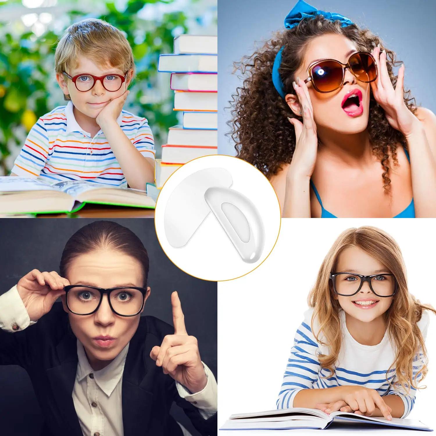 Plaquettes nasales antidérapantes en Silicone, 10/20 pièces, Support de nez pour lunettes légères, a