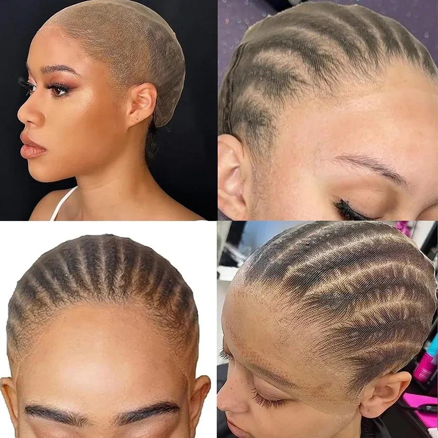 100 pièces HD bonnet de perruque haute qualité Transparent HD filets à cheveux tissage Nylon extensi
