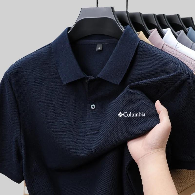 Polo à manches courtes pour homme en coton 100% pur, nouvelle collection été, confortable et respira