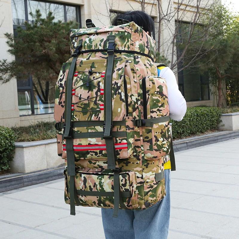 Sac à dos de randonnée et de camping 130L, grand sac de voyage, sac de sport de plein air pour homme