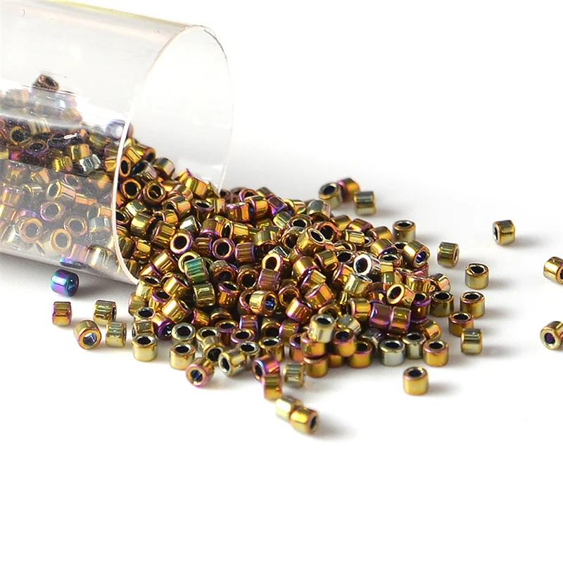 10 g/Tube JP Miyuki Delica 11/0 perles de rocaille en verre couleur métallique perles de rocaille en