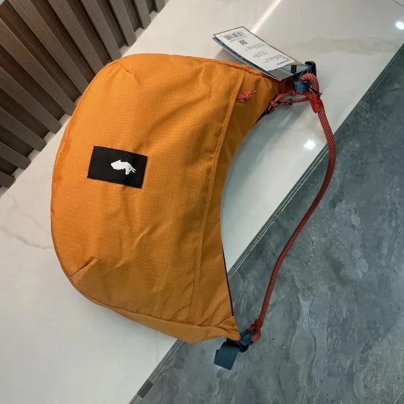 Sac à bandoulière en nylon pour femme 2026 avec design contrasté, sac bouffant, simple et léger