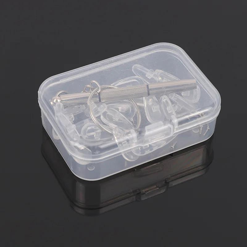20 pièces lunettes plaquette nasale boîte d'accessoires silicone nez pont coussinet réduction de pre