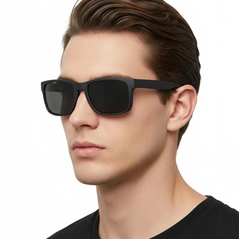 Lunettes de soleil polarisées carrées classiques pour hommes et femmes, Vintage, en plastique, éléga