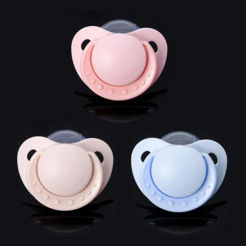 Sucette apaisante pour adultes et bébés - Bouclier grande poignée rose bleu beige - Calme immédiat