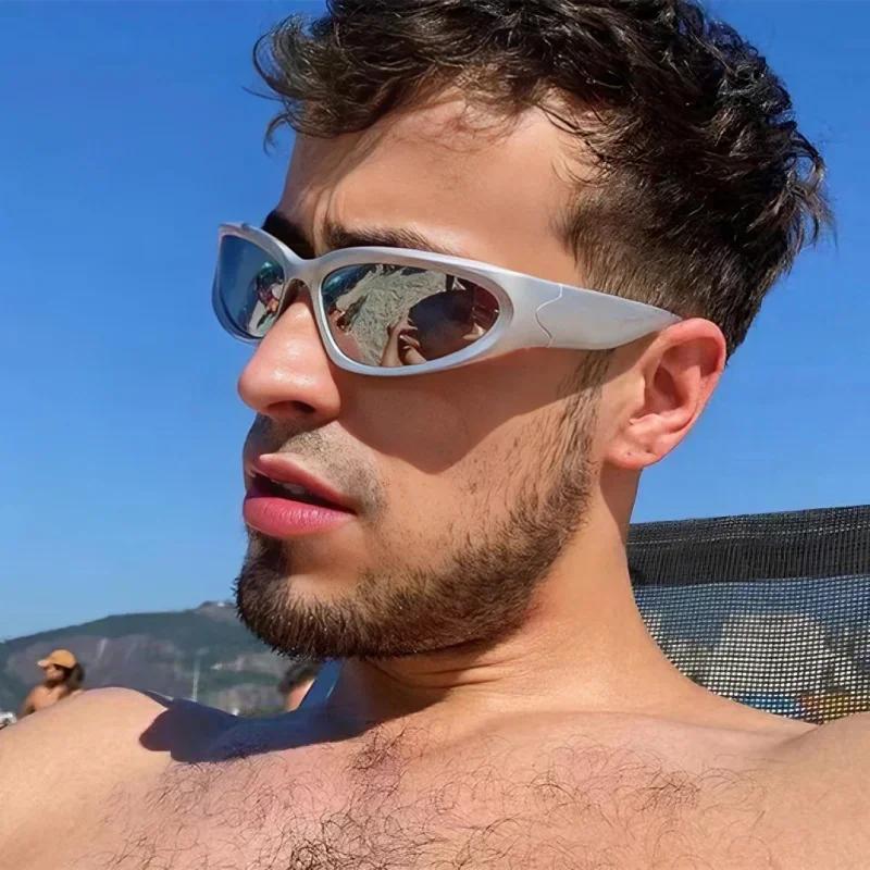 Lunettes de soleil de cyclisme Y2K pour hommes et femmes, lunettes de sport, UV400, nouveau