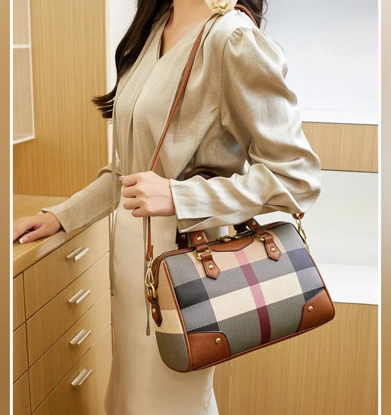 Sac à langer en cuir haut de gamme pour femmes, style classique, design parisien, décontracté, simpl