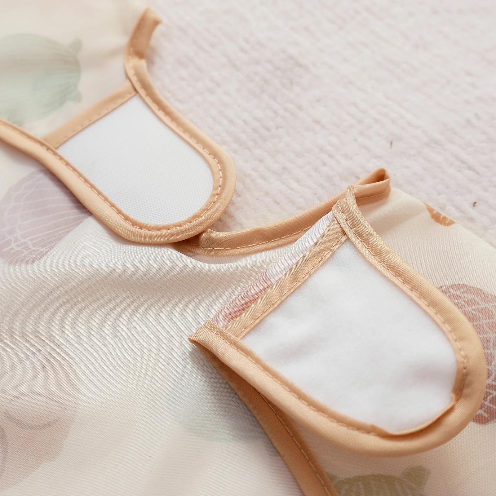 Elinfant 1PC bavoirs à manches longues, bavoirs d'alimentation imperméables, chiffon de rot lavable,