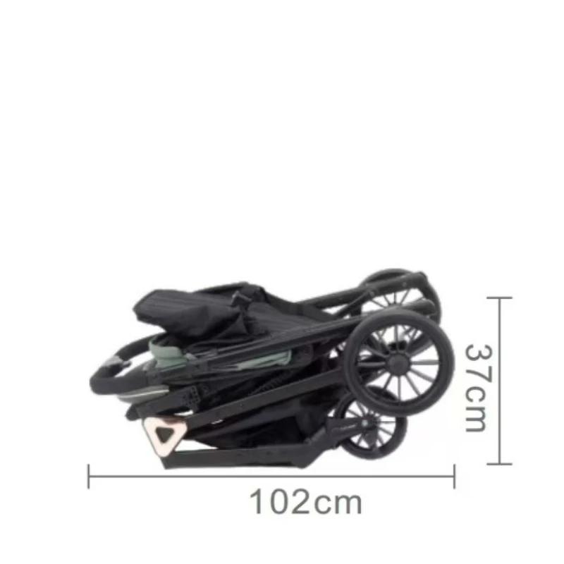 2025 nouveau QQ1 bébé poussette peut s'asseoir ou poser léger pliable bidirectionnel Portable pousse