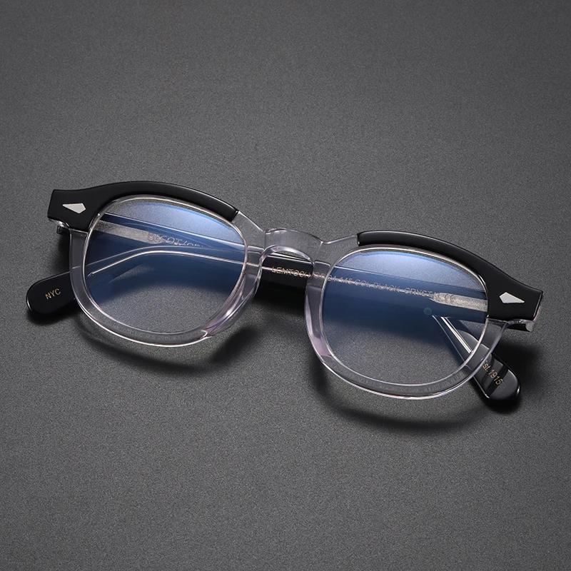 Lunettes Anti-lumière bleue pour hommes et femmes, Johnny Depp Lemtosh, pour ordinateur, verres tran