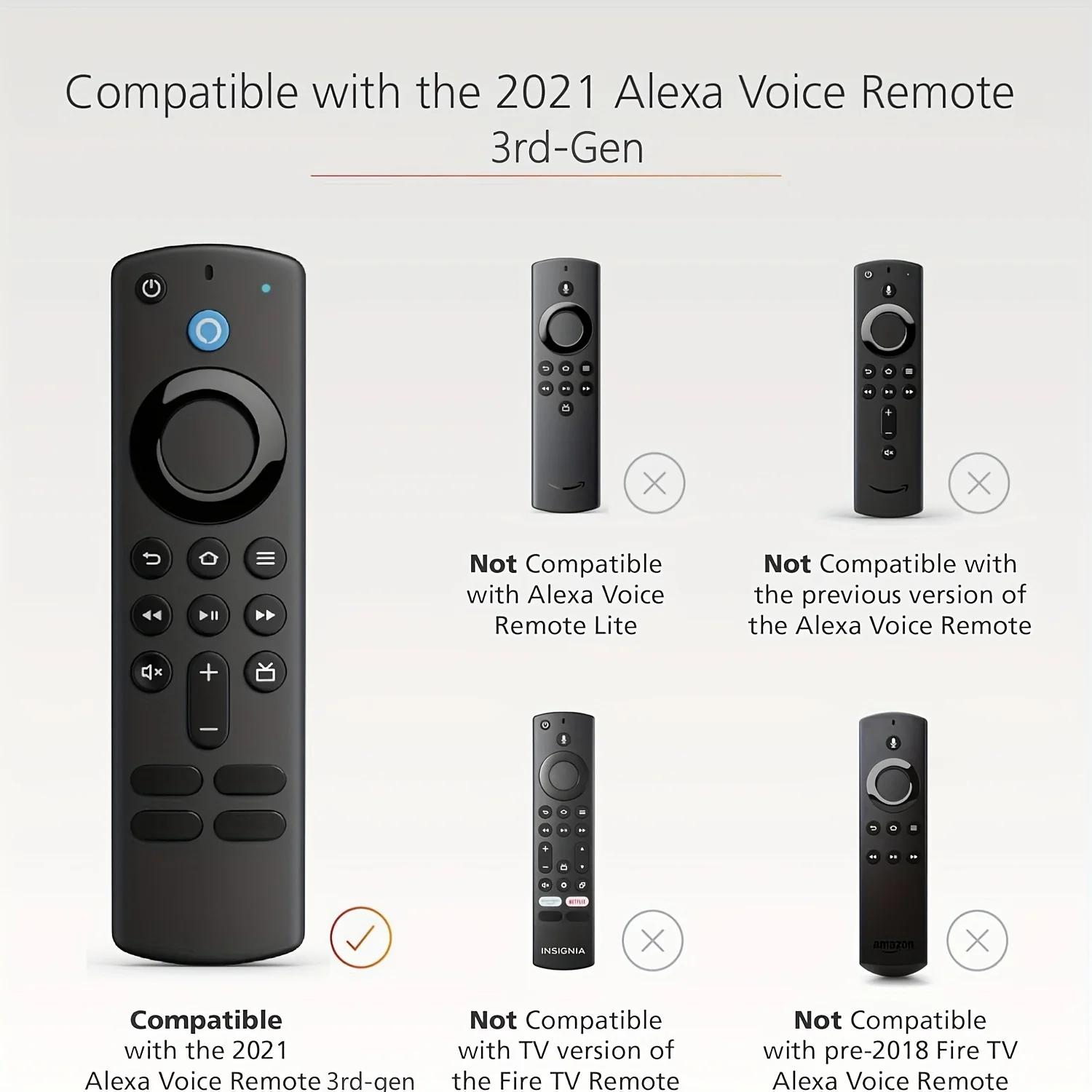 Housse de télécommande lumineuse en Silicone pour télécommande vocale Alexa (3e génération) L5B83G 2