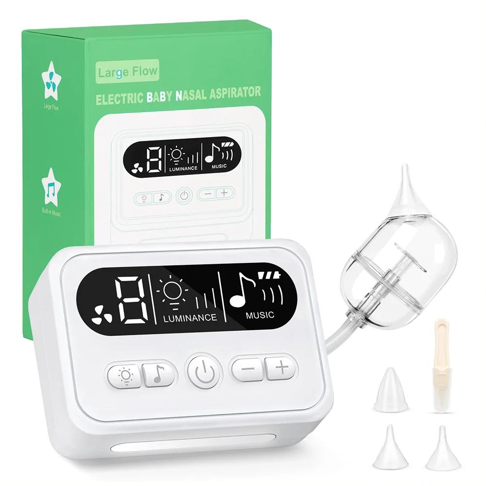 Aspirateur nasal électrique aste pour bébé, nettoyeur antarctique avec musique intégrée et veilleuse