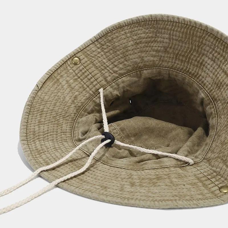 Chapeau de soleil en coton Four Seasons pour hommes et femmes, casquette de voyage en plein air, cha