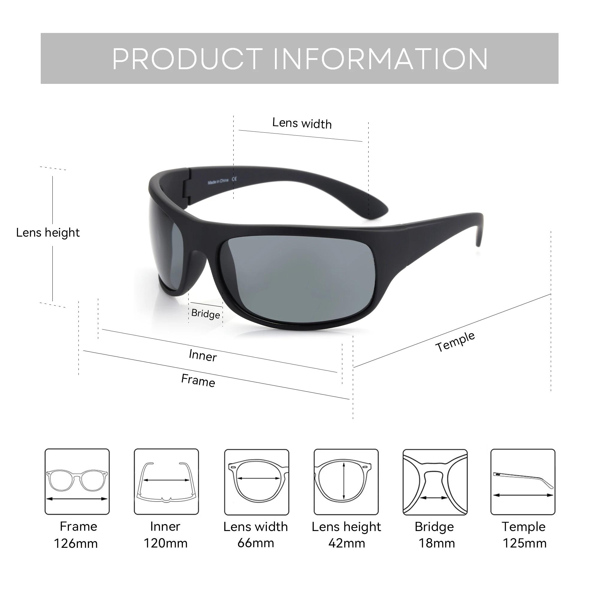 ZENOTTIC TR-90 lunettes de soleil polarisées flexibles hommes Sport de plein air lunettes de soleil 